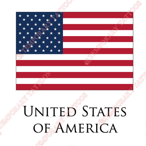 United States Of America flag Customize Temporary Tattoos Stickers NO.2012